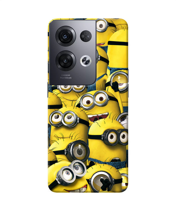 Minions crowd Oppo Reno8 Pro Back Cover