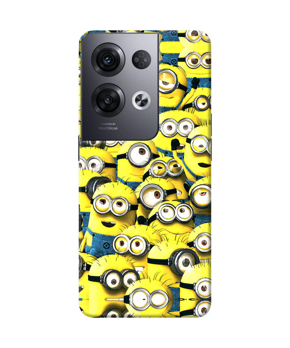 Minions mini crowd Oppo Reno8 Pro Back Cover