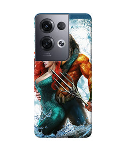 Aquaman couple water Oppo Reno8 Pro Back Cover