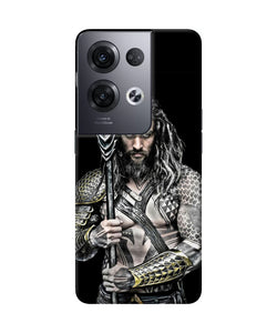 Aquaman trident black Oppo Reno8 Pro Back Cover