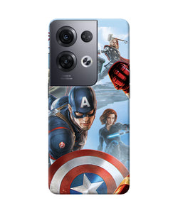 Avengers on the sky Oppo Reno8 Pro Back Cover