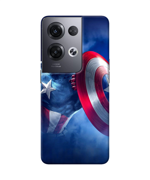 Captain america on sky Oppo Reno8 Pro Back Cover