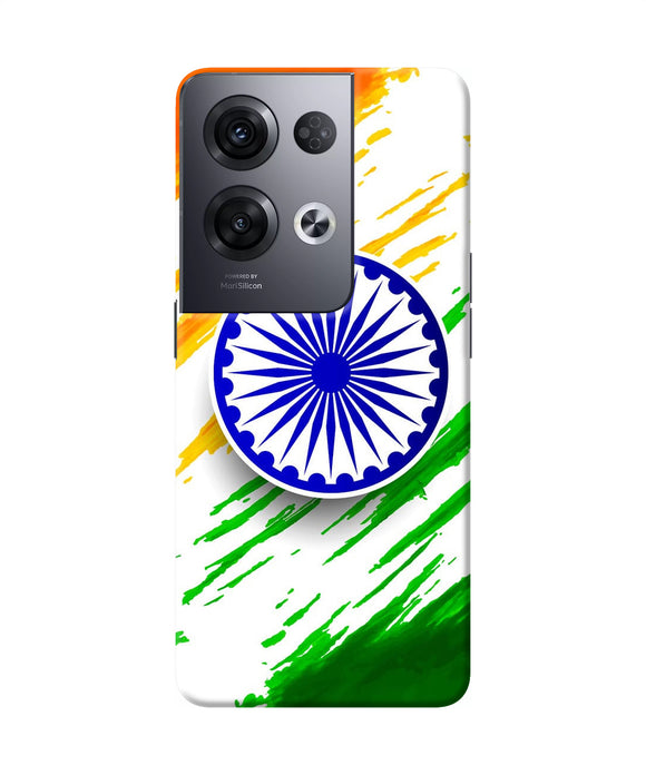 Indian flag colors Oppo Reno8 Pro Back Cover