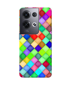 Abstract colorful squares Oppo Reno8 Pro Back Cover