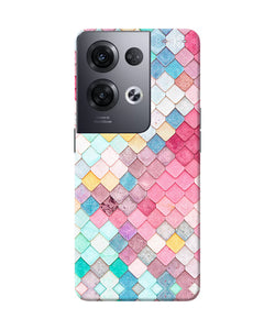 Colorful fish skin Oppo Reno8 Pro Back Cover