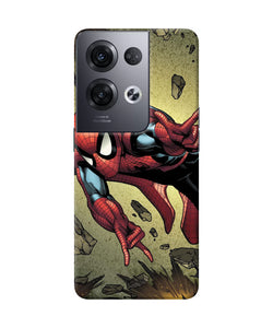 Spiderman on sky Oppo Reno8 Pro Back Cover