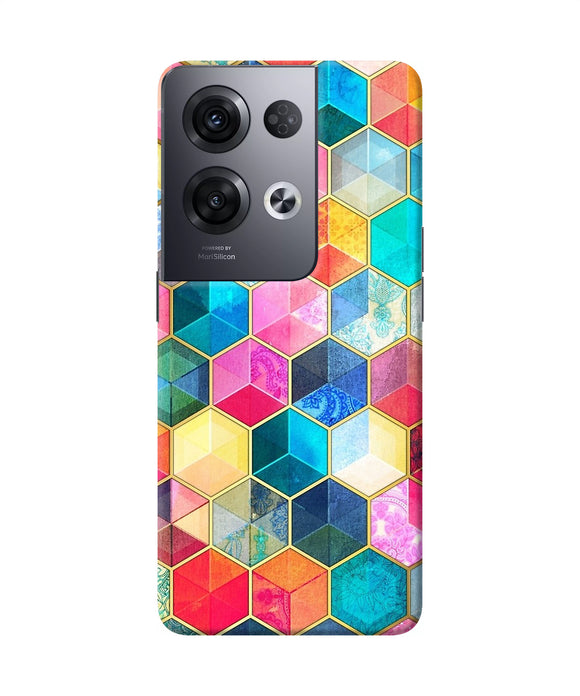 Abstract color box Oppo Reno8 Pro Back Cover