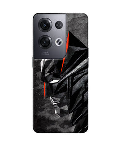 Batman black side face Oppo Reno8 Pro Back Cover