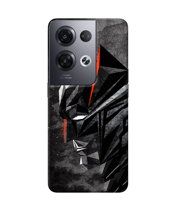 Batman black side face Oppo Reno8 Pro Back Cover