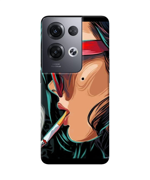 Smoking girl Oppo Reno8 Pro Back Cover