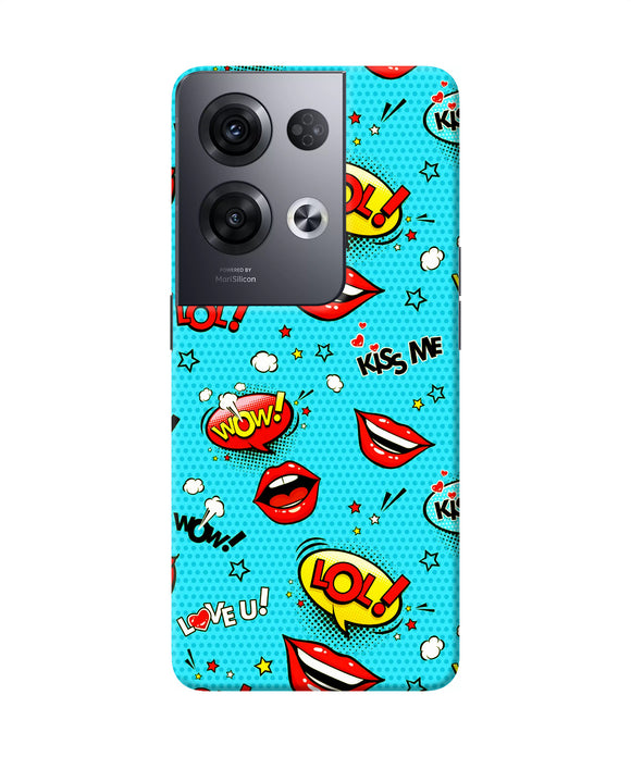 Lol lips print Oppo Reno8 Pro Back Cover