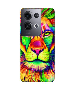 Lion color poster Oppo Reno8 Pro Back Cover