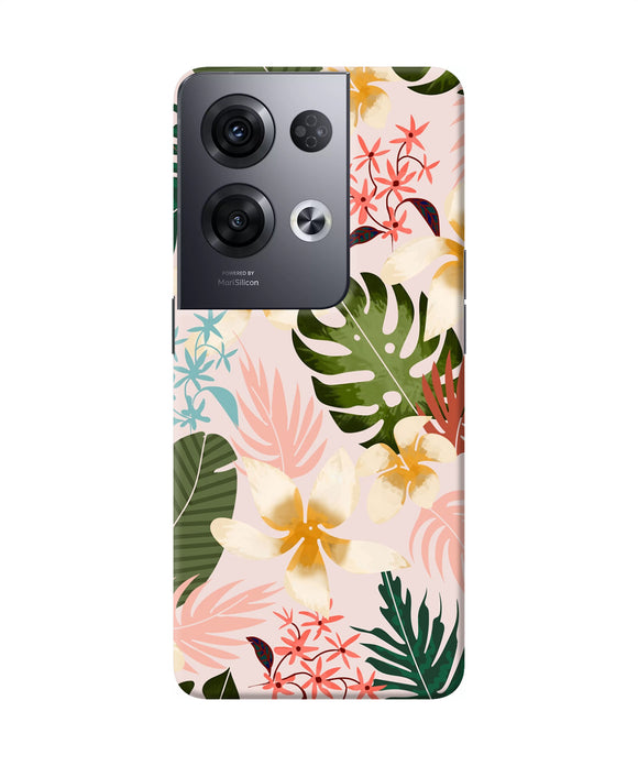 Leaf print Oppo Reno8 Pro Back Cover