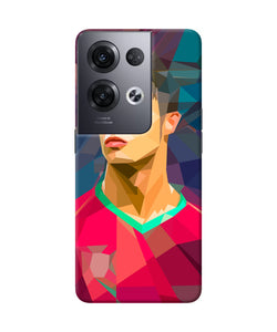 Abstract ronaldo Oppo Reno8 Pro Back Cover