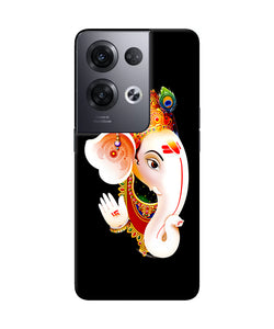 Lord ganesh face Oppo Reno8 Pro Back Cover