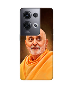 Pramukh swami painting Oppo Reno8 Pro Back Cover