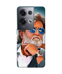 Rajnikant painting Oppo Reno8 Pro Back Cover