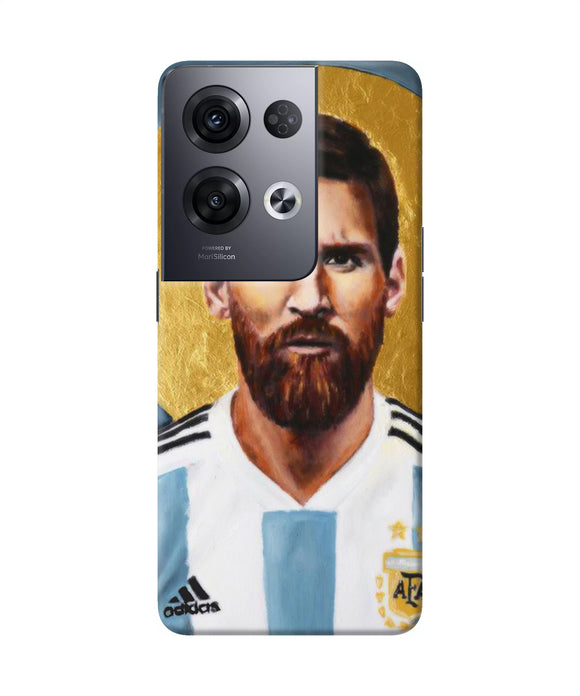 Messi face Oppo Reno8 Pro Back Cover