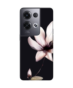 Flower white Oppo Reno8 Pro Back Cover