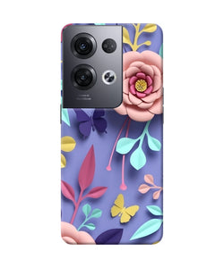 Flower canvas Oppo Reno8 Pro Back Cover