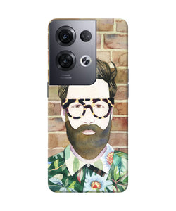 Beard man with glass Oppo Reno8 Pro Back Cover