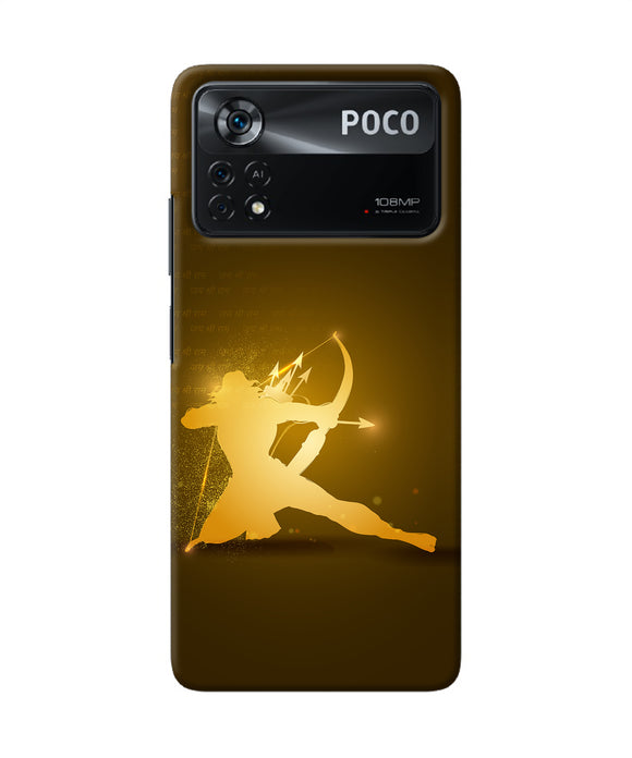 Lord Ram - 3 Poco X4 Pro Back Cover