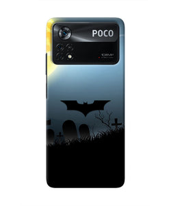 Batman Scary cemetry Poco X4 Pro Real 4D Back Cover