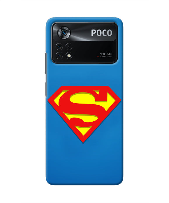 Superman Blue Poco X4 Pro Real 4D Back Cover