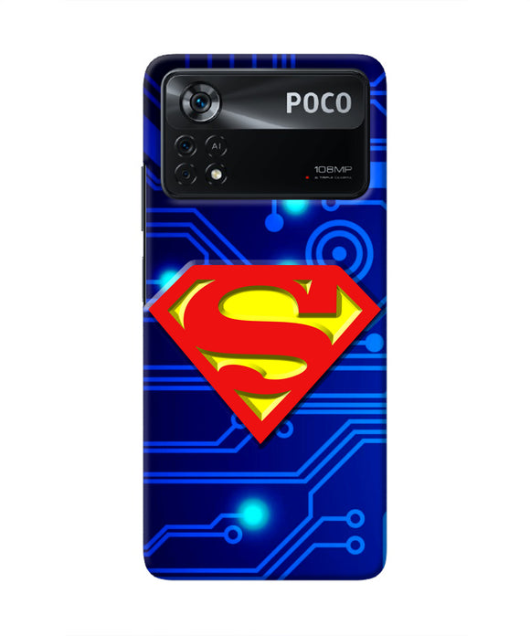Superman Abstract Poco X4 Pro Real 4D Back Cover