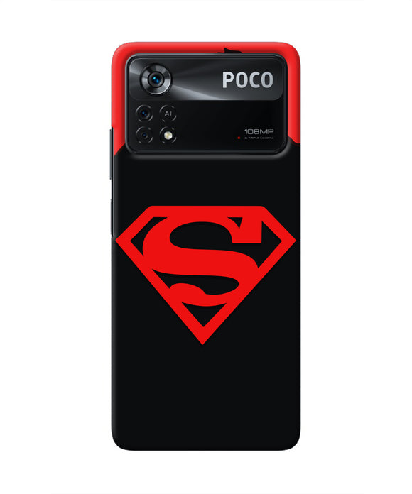 Abstract Silhouette Red Poco X4 Pro Real 4D Back Cover