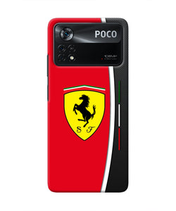 Ferrari Abstract Poco X4 Pro Real 4D Back Cover