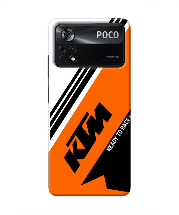 KTM Abstract Poco X4 Pro Real 4D Back Cover
