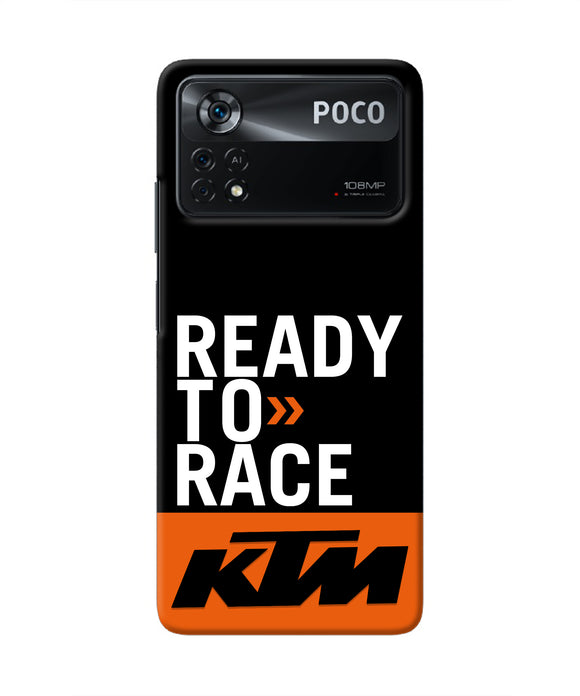 KTM Ready To Race Poco X4 Pro Real 4D Back Cover