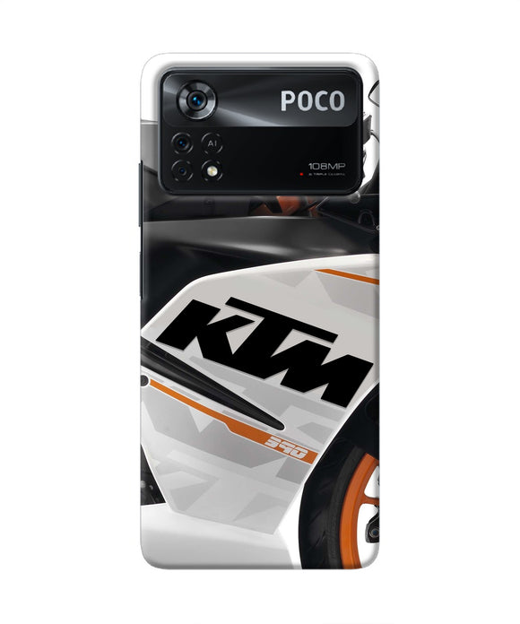 KTM Bike Poco X4 Pro Real 4D Back Cover