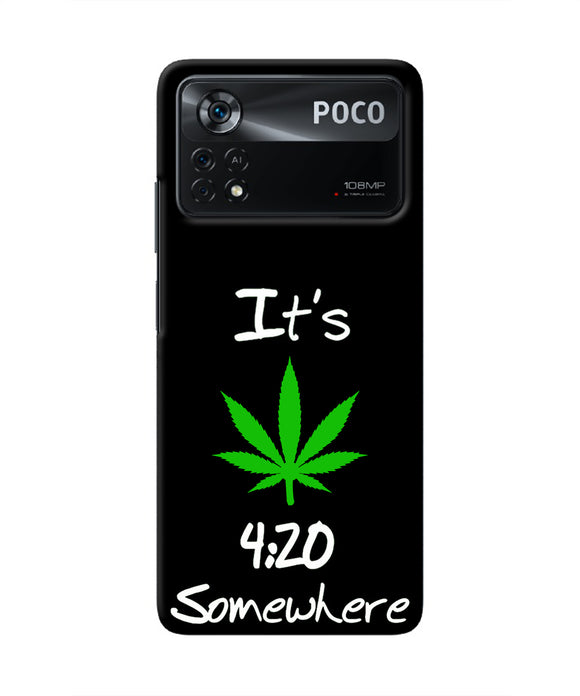 Weed Quote Poco X4 Pro Real 4D Back Cover