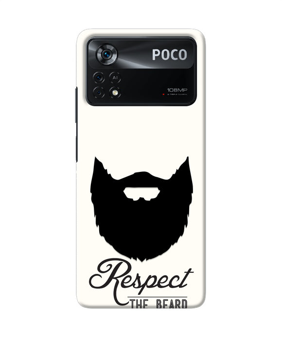 Respect the Beard Poco X4 Pro Real 4D Back Cover