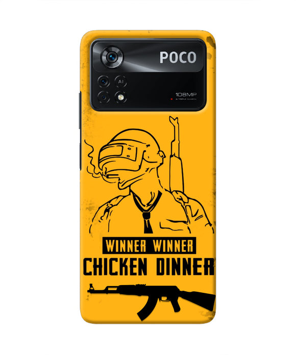 PUBG Chicken Dinner Poco X4 Pro Real 4D Back Cover
