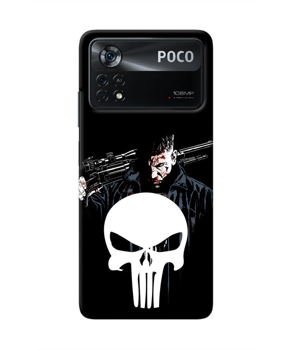 Punisher Character Poco X4 Pro Real 4D Back Cover