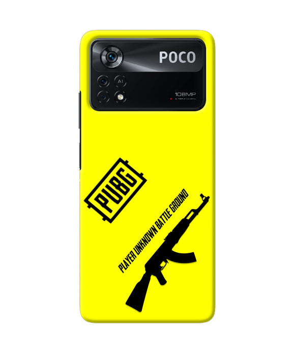 PUBG AKM Gun Poco X4 Pro Real 4D Back Cover