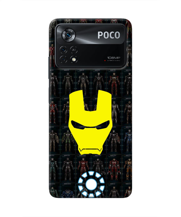 Iron Man Suit Poco X4 Pro Real 4D Back Cover