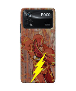 Flash Running Poco X4 Pro Real 4D Back Cover