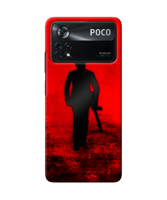 Rocky Bhai with Gun Poco X4 Pro Real 4D Back Cover