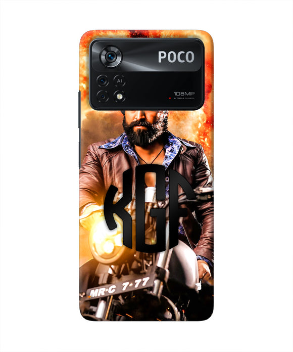 Rocky Bhai on Bike Poco X4 Pro Real 4D Back Cover