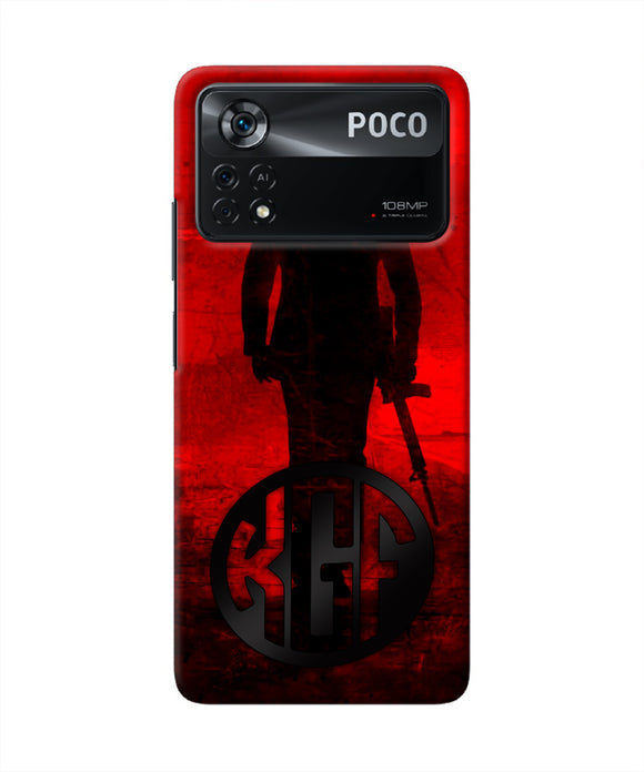 Rocky Bhai K G F Chapter 2 Logo Poco X4 Pro Real 4D Back Cover