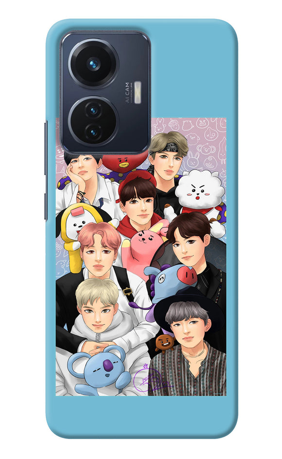 BTS with animals Vivo T1 44W Back Cover
