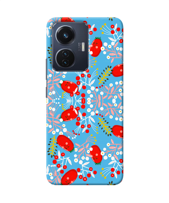 Small red animation pattern Vivo T1 44W Back Cover