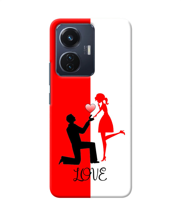 Love propose red and white Vivo T1 44W Back Cover