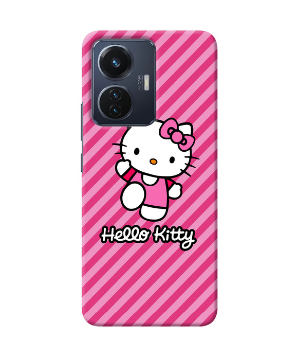 Hello kitty pink Vivo T1 44W Back Cover