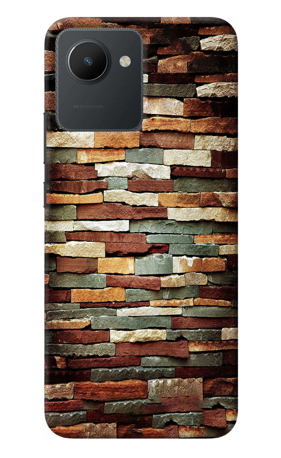 Bricks Pattern Realme C30 Back Cover