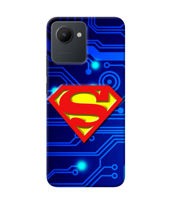 Superman Abstract Realme C30 Real 4D Back Cover